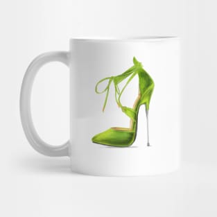 Green Stiletto Mug